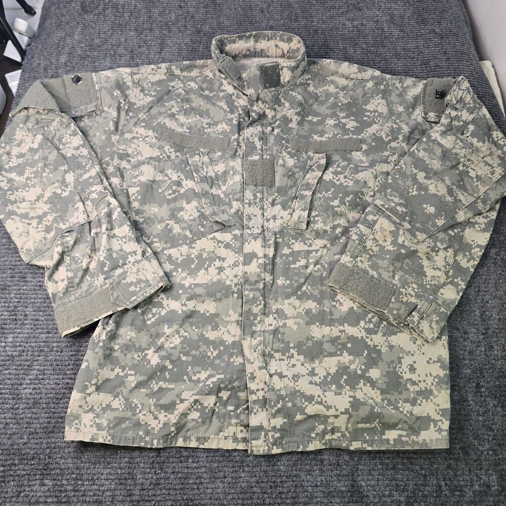 ACU Large Regular Army Coat/Top/Blouse/Shirt/Jacket Digital Camo Ripstop Combat